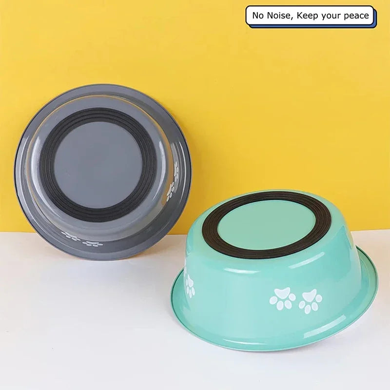 Stainless Steel Non-Slip Dog Bowls for Small, Medium, and Large Pets - Feeders and Drinkers Accessories